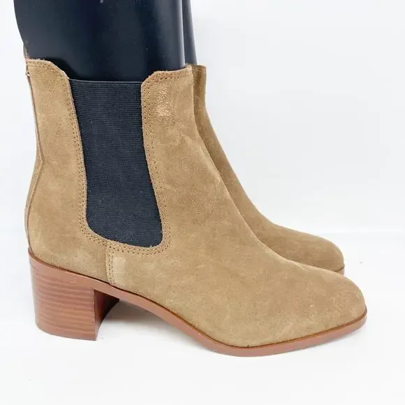 Steve Madden Women's Rhiannon Chelsea Boot Cognac Suede Size 10M - Picture 3 of 15